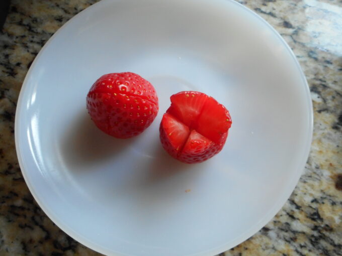 Fresas con nata chocolate