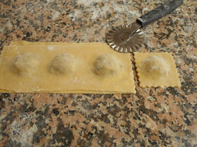 Ravioli caseros de carne