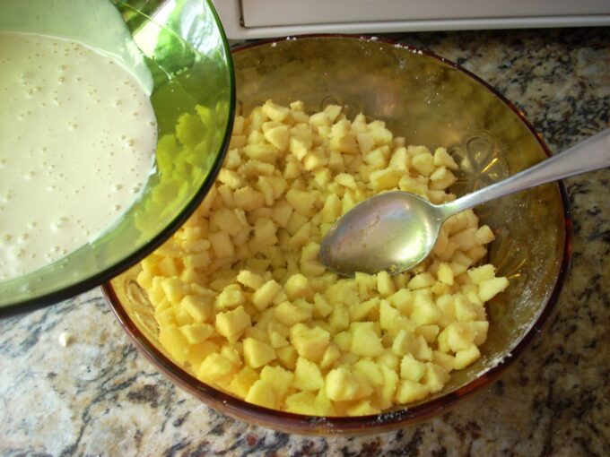 Tarta manzana crumble