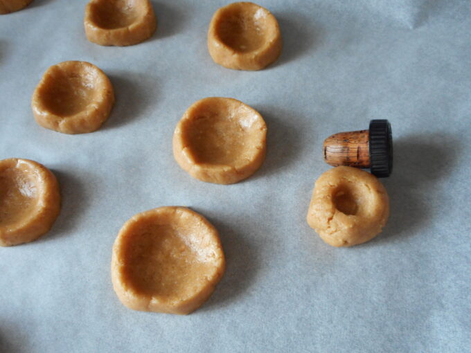 Galletas rellenas con queso