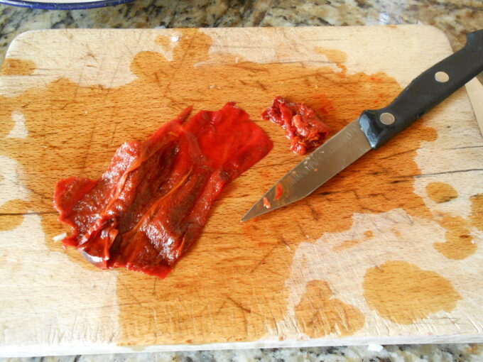 Atún a la plancha con choricero