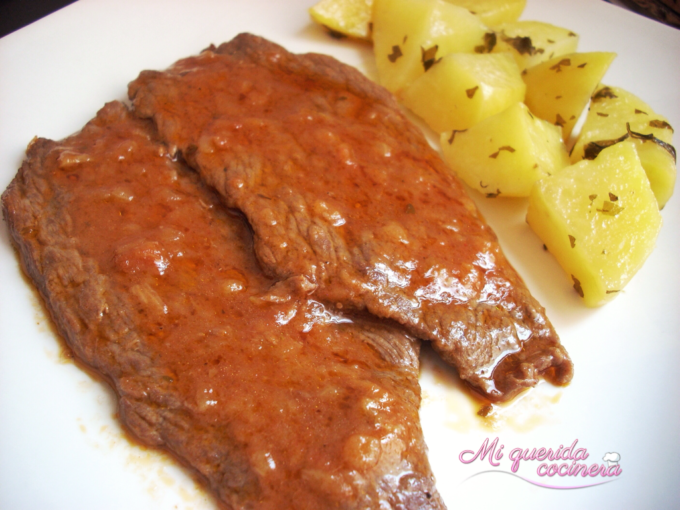 Filetes con salsa de cerveza al pimetón