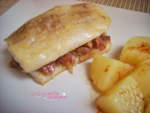 Merluza rellena de jamón y champiñones