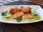Empanado huevos con besamel