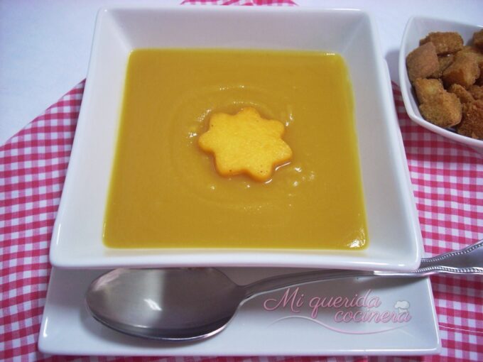 Puré de calabaza patata y cebolla