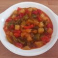 Pisto de calabacín y pimientos