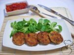 Hamburguesas pollo y verduras