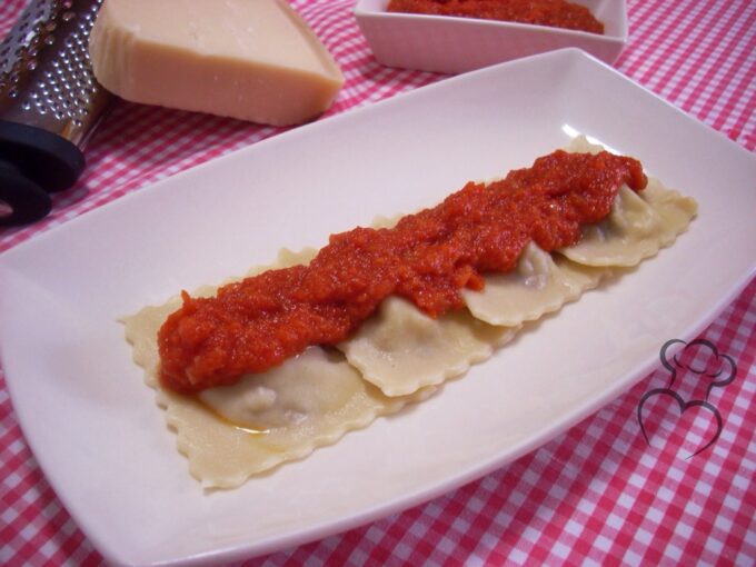 Ravioli caseros rellenos de carne