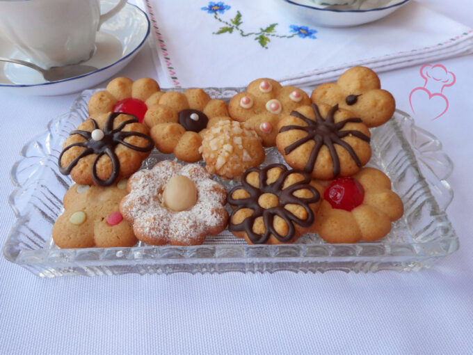 Galletas con máquina de mantequilla