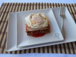 tostada de pisto y huevo