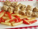 brochetas pollo mostazas
