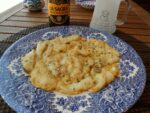 Bacalao en torta de huevo