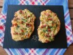 Montaditos de calabacín y jamón al horno