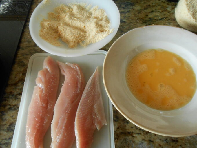 Filetes de palometa empanados