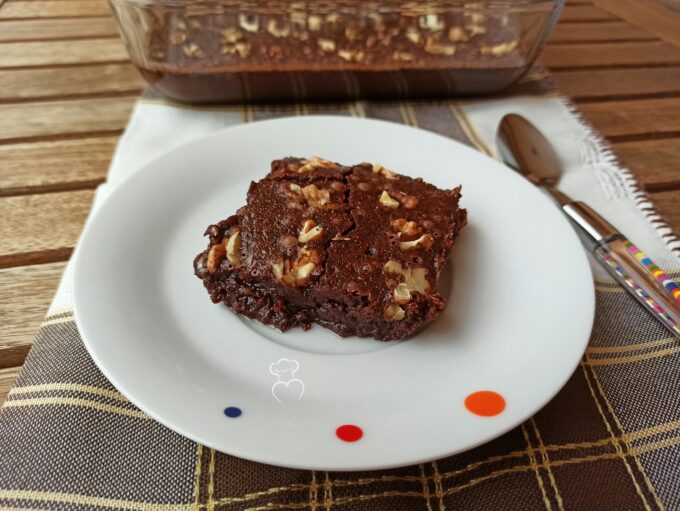 Brownie receta clásica al baño María.