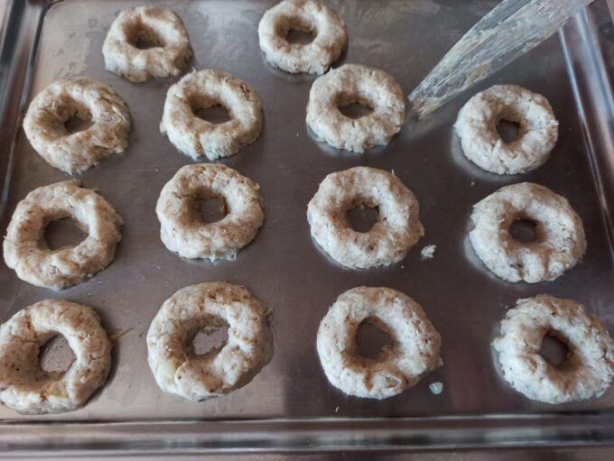 Rosquillas de pollo y patata