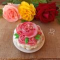 Tarta de flores con mousseline