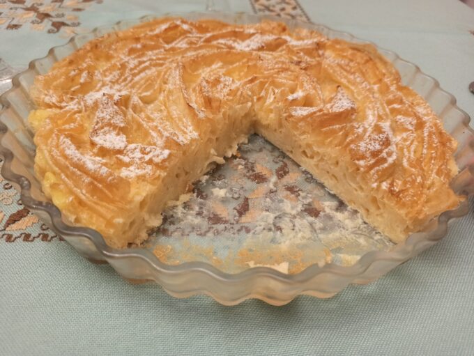 Tarta flor de masa filo